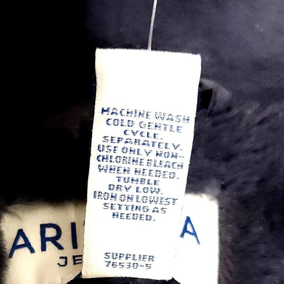 Arizona Juniors New Slate Blue Heavyweight Cropped Puffer Coat Small - Picture 8 of 9